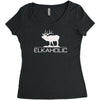 christmas gift elkaholic Women's Triblend Scoop T-shirt