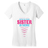 Have No Fear Sister Is Here Women's V-Neck T-Shirt