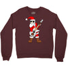 rock star santa claus father christmas Crewneck Sweatshirt