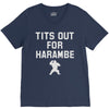tits out for harambe V-Neck Tee