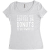 coffee or donuts Women's Triblend Scoop T-shirt
