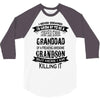 Super Cool Granddad Of A Freaking Awesome Grandson 3/4 Sleeve Shirt