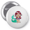 little ugly mermaid Pin-back button