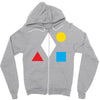 clean bandit shapes geometric Zipper Hoodie