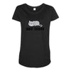 Cat Says Not Today Maternity Scoop Neck T-shirt