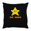 die hard Throw Pillow