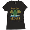respect your elders Ladies Fitted T-Shirt