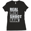 shoot raw Ladies Fitted T-Shirt