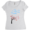 Tree Of Love Women's Triblend Scoop T-shirt
