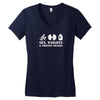 Sex, Weights and Protein Shakes Women's V-Neck T-Shirt