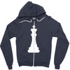 Chess King and Pawn Zipper Hoodie