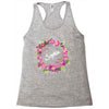 Floral Baby Name Racerback Tank