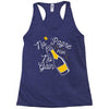 no 'pagne no gain Racerback Tank