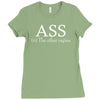 ass the other vagina funny Ladies Fitted T-Shirt