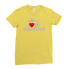i' love my helicopter pilot Ladies Fitted T-Shirt