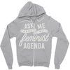 feminist agenda Zipper Hoodie