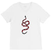 snake red black V-Neck Tee