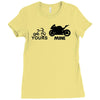 yours mine Ladies Fitted T-Shirt