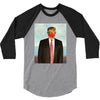 Rene Magritte Parody Impeach Trump 3/4 Sleeve Shirt