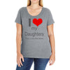 i love my daughters Ladies Curvy T-Shirt