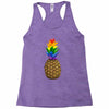 rainbow pineaplle Racerback Tank