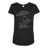 beach umbrella Maternity Scoop Neck T-shirt