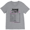 June Girl Facts Cancer V-Neck Tee