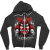 samurai mask of doom Zipper Hoodie