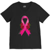 breast cancer pink ribbon V-Neck Tee