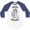 merry krampus 3/4 Sleeve Shirt