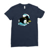 drooly snake slug thing Ladies Fitted T-Shirt