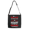 There's This Boy Who Stole My Heart He Calls Me Grandma Adjustable Strap Totes