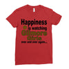 happiness is watching gilmore girls Ladies Fitted T-Shirt