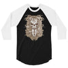 halloween skull 3/4 Sleeve Shirt