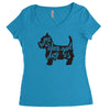 dog lover Women's Triblend Scoop T-shirt