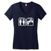 problem l&ouml;sung zocken lustig funny Women's V-Neck T-Shirt