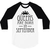 queens are born in september (2) 3/4 Sleeve Shirt