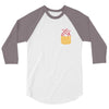 Heart Pocket 3/4 Sleeve Shirt