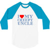 i heart my creepy uncle 3/4 Sleeve Shirt