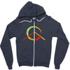 peace simbol Zipper Hoodie