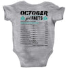 October Girl Facts Libra Baby Onesie
