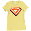 nwt iron man classic heart core glow in dark marvel Ladies Fitted T-Shirt