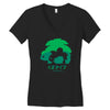mega grass Women's V-Neck T-Shirt