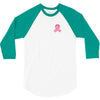 Pixeled Pink Ribbon 3/4 Sleeve Shirt