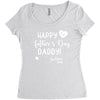 Happy First Father's Day Daddy Women's Triblend Scoop T-shirt