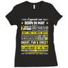 Legends Are Born In May Ladies Fitted T-Shirt