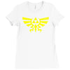triforce hoodie Ladies Fitted T-Shirt