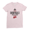 jet chemtrails red &amp; grey logo Ladies Fitted T-Shirt