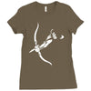 pfeil bogen archery arrow bow magic fantasy hunter schurke assasins ga Ladies Fitted T-Shirt