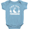 This Girl Loves Pomeranian Baby Onesie